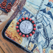 Load image into Gallery viewer, The Liberty Coin Cluster Necklace - Spiny