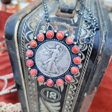 Load image into Gallery viewer, The Liberty Coin Cluster Necklace - Spiny
