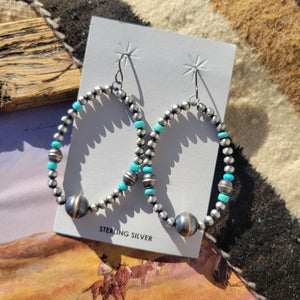 The Blue Ridge Pearl Hoops