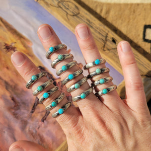 Turquoise Toe Rings