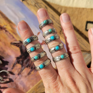 Turquoise Toe Rings