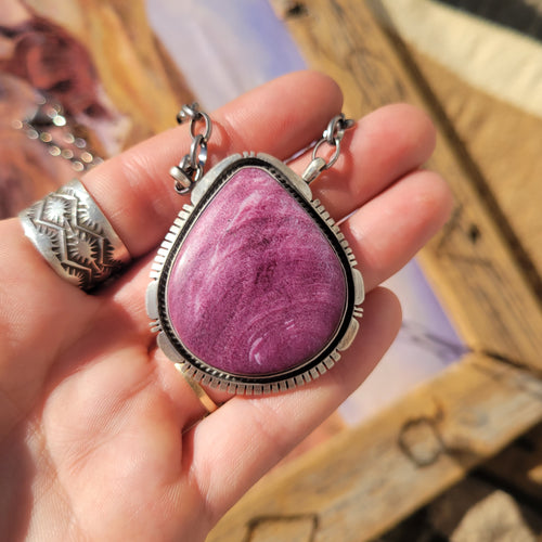 The Takoma Necklace- Purple Spiny
