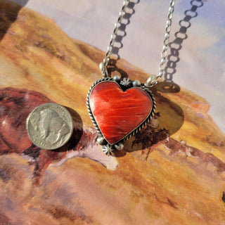 The Bartlett Heart Necklaces- Spiny Oyster