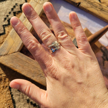 Load image into Gallery viewer, Silver Feather Rings - Adjustable
