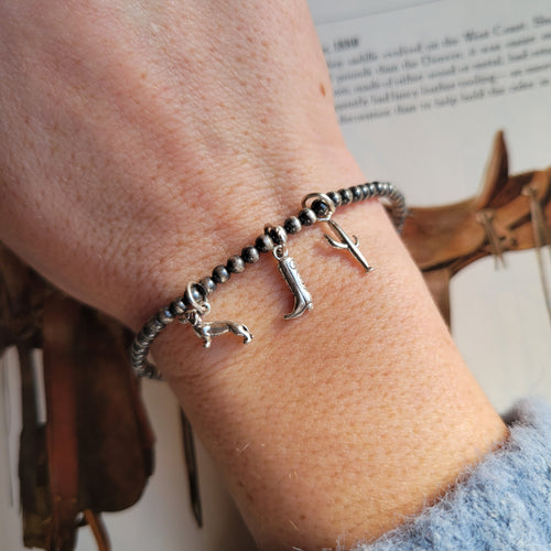 Mr. Slink Pearls - 3mm Bracelet