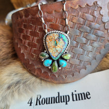 Load image into Gallery viewer, The Thunderhorse Cluster Necklace