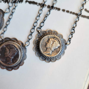 The Saratoga Dime Necklace