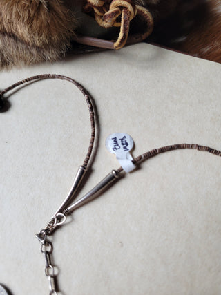 The Baily Bear Fetish Necklace - Onyx - Vintage