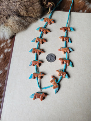 Wild Mustang Fetish Necklace - B