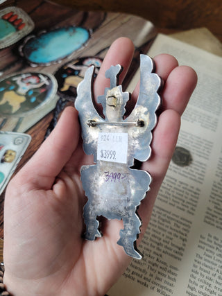 Vintage Zuni Knifewing Pin