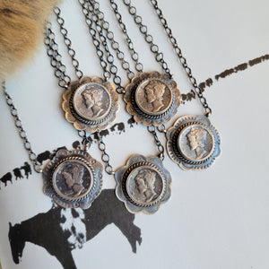 The Saratoga Dime Necklace