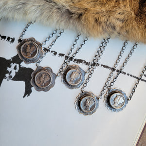 The Saratoga Dime Necklace