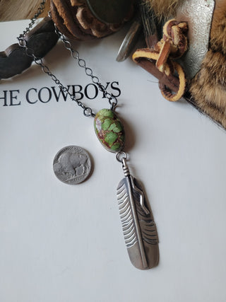 The Magnolia Feather Necklace - Sonoran
