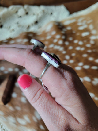 The Lainey Rings - Purple Spiny