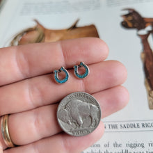 Load image into Gallery viewer, The Lucky Horseshoe Studs