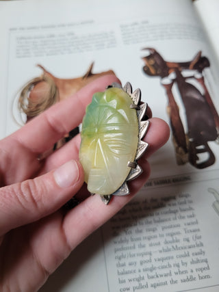 Mexican Mask Brooch - Vintage