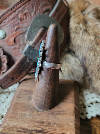The Elsworth Needlepoint Cluster Ring - Sz 6.5