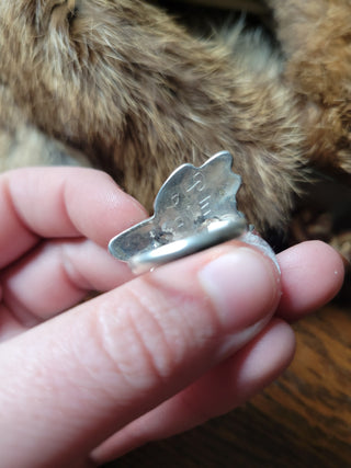 Zuni Inlay Hummingbird Ring - Sz 6.25
