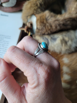 The Prairie Rose Ring - Sz 6.5 - White Water