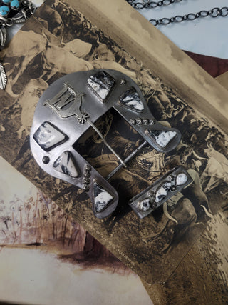 Ashlee's Custom Buckle - White Buffalo