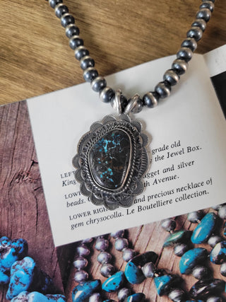 The Betsy Pendant - Black Jack