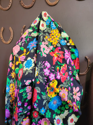 Multicolored Floral - 36" Silk Wild Rag