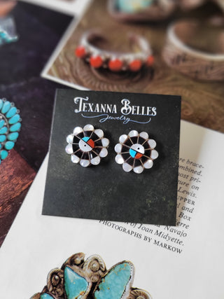 Vintage Sunface Studs
