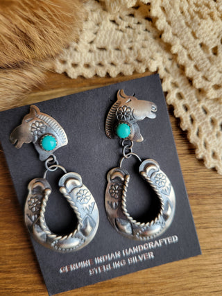 The Roany Pony Concho Earrings