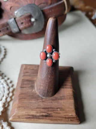The Sagebrush Ring - Sz 6 - Coral