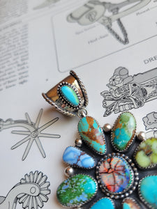 The Tamara Mixed Mine Cluster Pendant