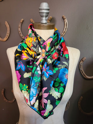 Multicolored Floral - 36" Silk Wild Rag