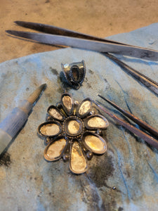 The Tamara Mixed Mine Cluster Pendant