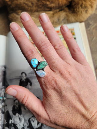 Lauren - Half Cluster Ring - Sz 6.5
