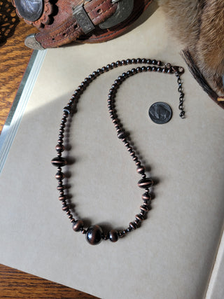Esti Necklace - Copper Pearls