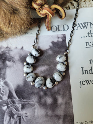 White Buffalo Horseshoe Necklace