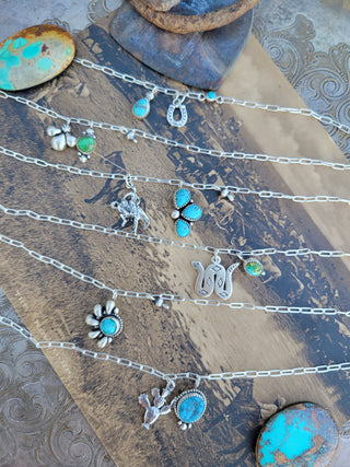 Kingman Cactus Anklet + Horseshoe