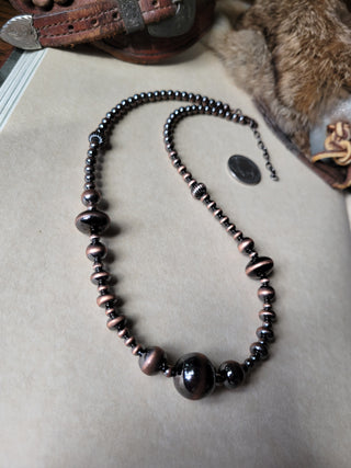 Esti Necklace - Copper Pearls