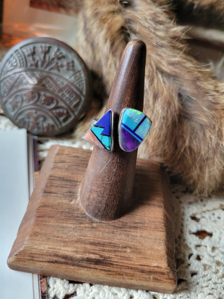 The Montgomery Inlay Split Ring - Adjustable