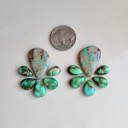 Sonoran x Ribbon Cluster Set (Pendant & Studs)