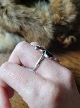 Zuni Inlay Hummingbird Ring - Sz 6.25