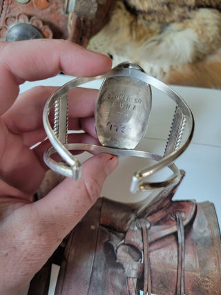 The Red Bluff Quail Cuff - Zuni Inlay