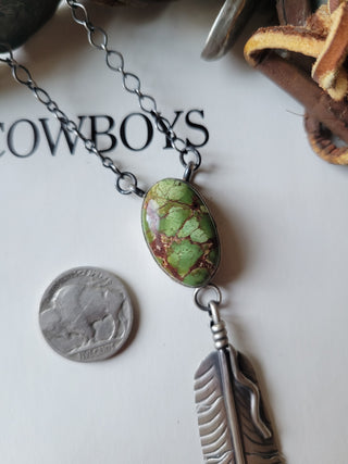 The Magnolia Feather Necklace - Sonoran