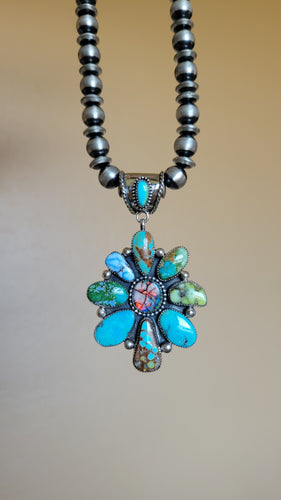 The Tamara Mixed Mine Cluster Pendant