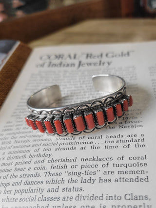 The Tiffany Cuff - Coral - Vintage