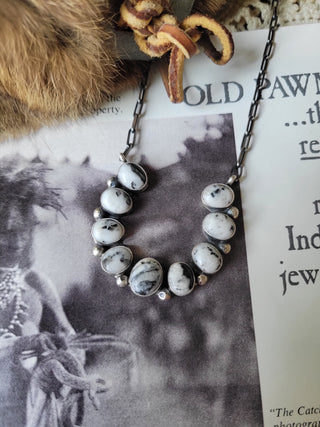 White Buffalo Horseshoe Necklace