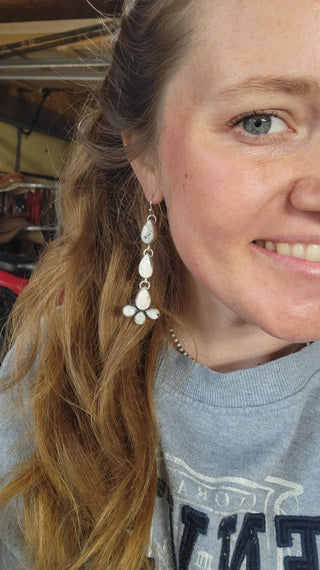 White Buffalo Earrings
