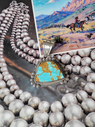 The Casey Pendant - #8 Turquoise