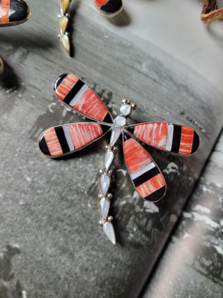 The Estelle Inlay Dragonfly Pin/Pendants