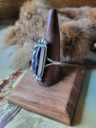 The Kuntz Bar Ring - Sz 10 - White Buffalo