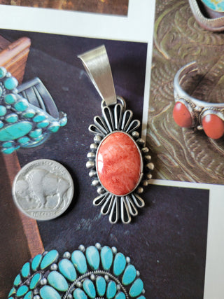 The Barry Pendant - Red Spiny
